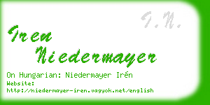 iren niedermayer business card